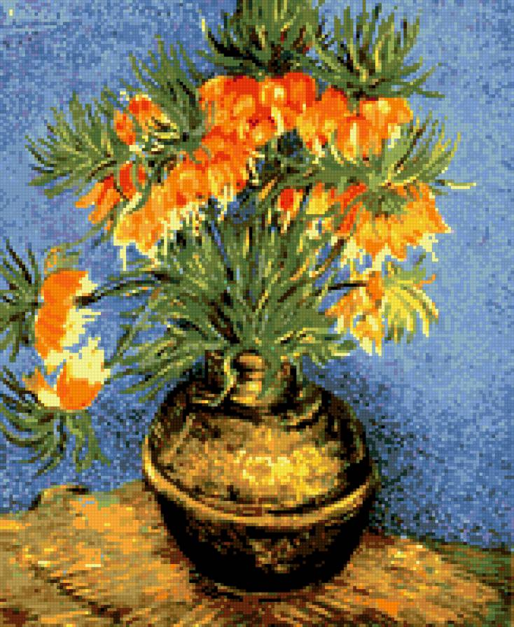 букет - картина ваза цветы букет - предпросмотр