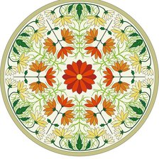 Схема вышивки «цветочный узор»