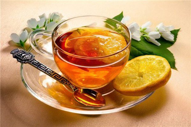 чай - чашка, стекло, напиток, лимон, чай - оригинал