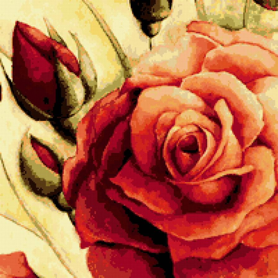 подушка - подушка, роза, цветы - предпросмотр