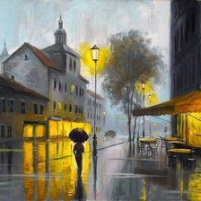 Дождь в городе. Александр Болотов