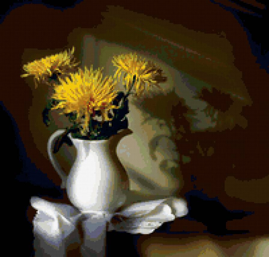 хризантемы - цветы, букет - предпросмотр