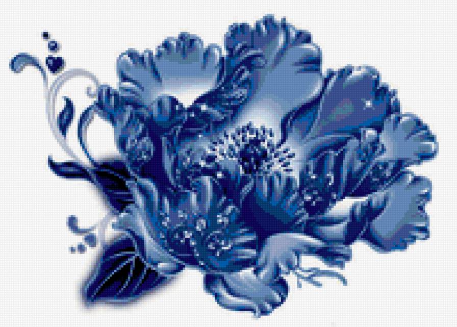 ГОЛУБОЙ ЦВЕТОК - цветы, голубой - предпросмотр