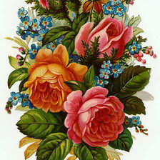 Оригинал схемы вышивки «букет цветов» (№269654)