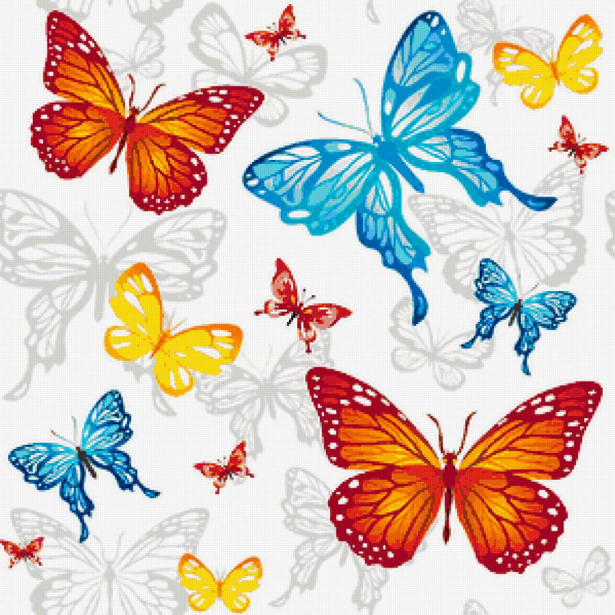 подушка"бабочка" - бабочки, подушка, бабочка - предпросмотр