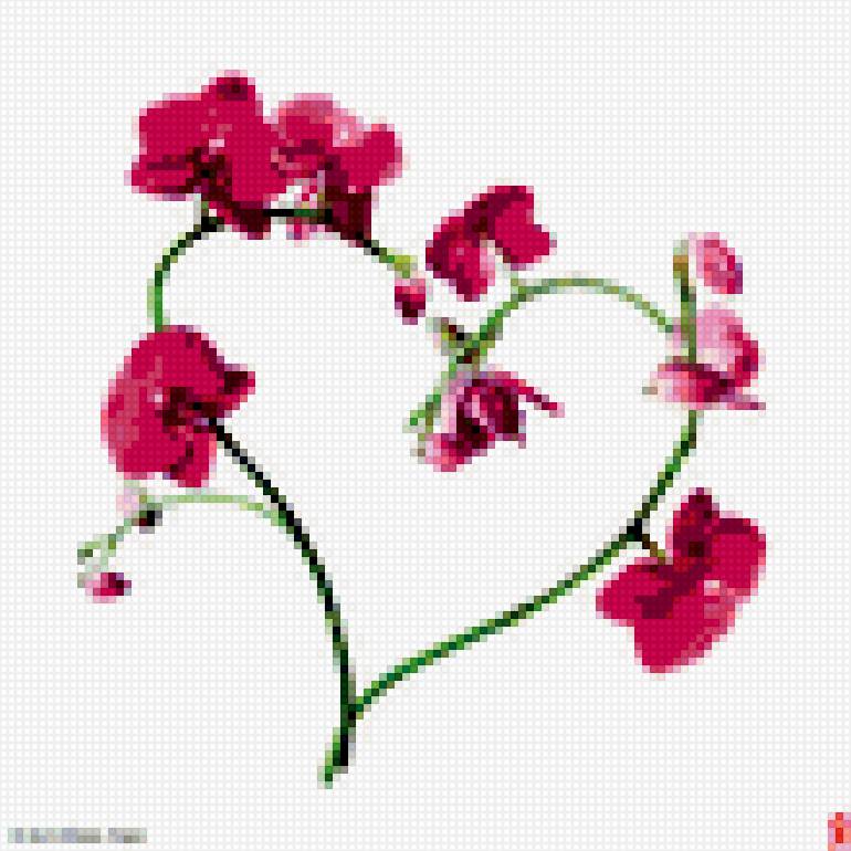 Сердце_1 - цветы, сердце - предпросмотр
