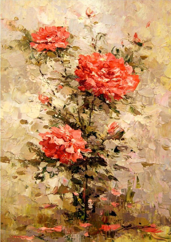 Роза - роза, живопись, цветы, натюрморт - оригинал