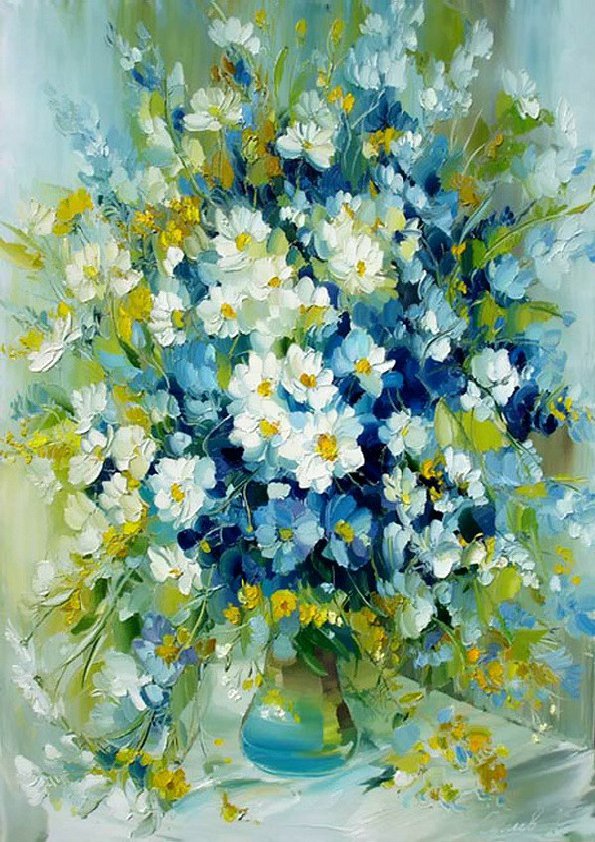 Натюрморт Сергеев - живопись, цветы, натюрморт - оригинал