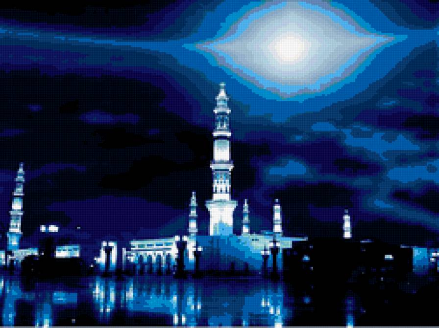 Ночь - мечеть, ислам, религия - предпросмотр