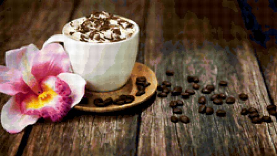 Кофе - цветок, чашка, кофе - предпросмотр