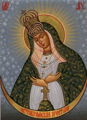 Икона Божьей матери Остробрамская - божья матерь, иконы, религия - оригинал