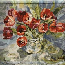 Оригинал схемы вышивки «Тюльпаны» (№272925)