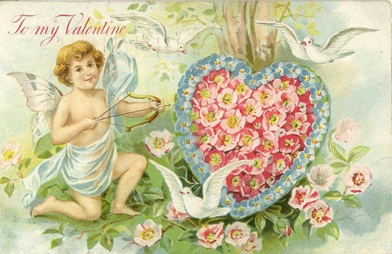 Валентинка - валентинка, ангел - оригинал