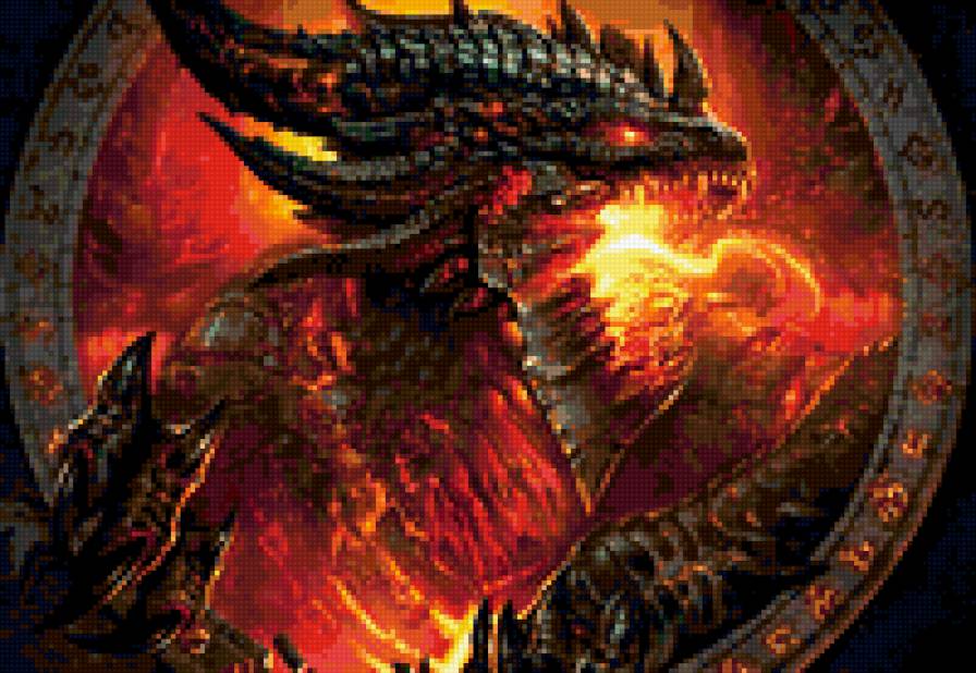 Смертокрыл - cataclysm, world of warcraft, смертокрыл, дракон, deathwing, warcraft - предпросмотр