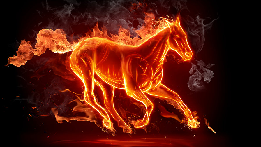Огненный конь - огонь - оригинал