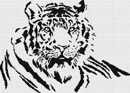 Тигр - дикие животные, черно-белые - оригинал