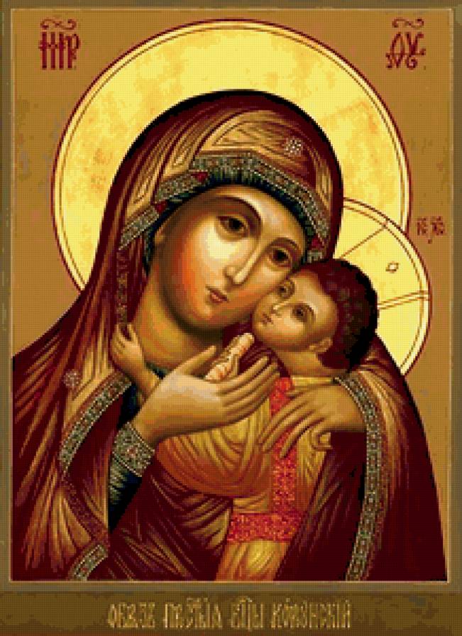 Икона Божьей матери Корсунская - религия, иконы, божья матерь - предпросмотр