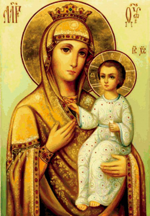 Икона Божьей матери Избавительница - религия, божья матерь, иконы - предпросмотр