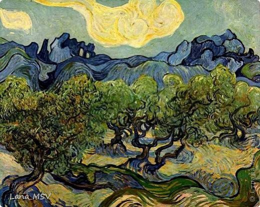 Ван Гог. Пейзаж с оливами - оригинал
