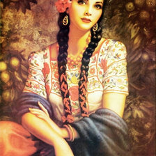 Оригинал схемы вышивки «мексиканская красавица» (№280327)