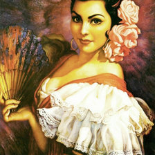 Оригинал схемы вышивки «мексиканская красавица» (№280333)