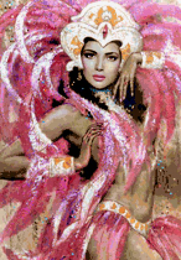 девушка фламинго - леди, танцы, девушка - предпросмотр