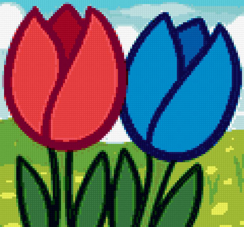 Тюльпаны - детские, цветы, тюльпаны - предпросмотр