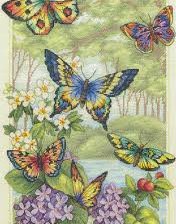 Оригинал схемы вышивки «Бабочки» (№286132)