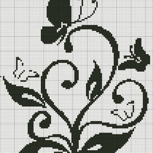 Оригинал схемы вышивки «бабочки» (№286341)