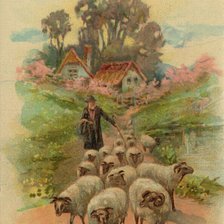 Оригинал схемы вышивки «пастух» (№288292)