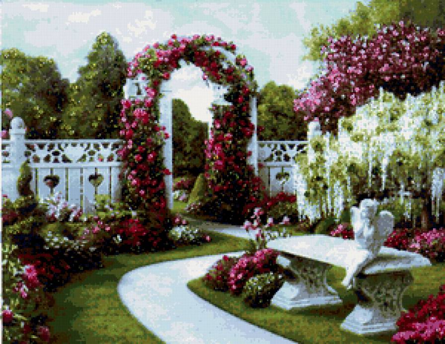 сад - ворота, сад - предпросмотр