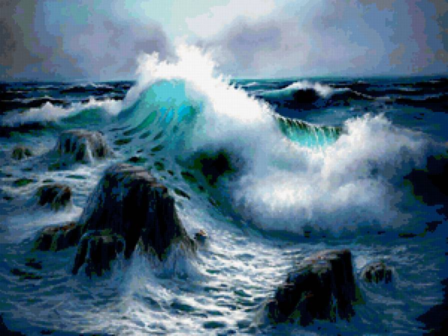 Море - буря, тучи, шторм, море, волны - предпросмотр