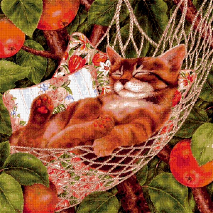 серия "Кошки" - кот, кошки, пейзаж, цветы, котенок - предпросмотр