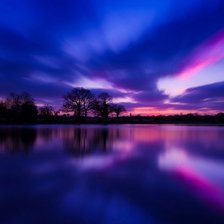 фиолетовый закат