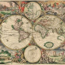 Оригинал схемы вышивки «карта мира» (№292828)