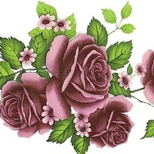 Оригинал схемы вышивки «розы» (№293941)