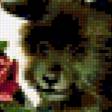 Предпросмотр схемы вышивки «собака с цветами» (№295236)