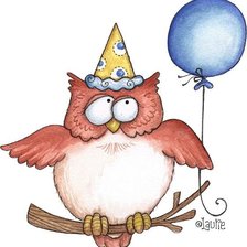 Схема вышивки «Owl Birthday»