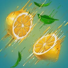Оригинал схемы вышивки «лимон» (№295734)