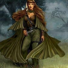 Схема вышивки «Женщина-воин»