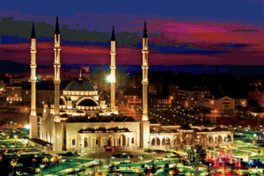 Мечеть в Грозном - мечеть, религия, грозный, ислам - предпросмотр