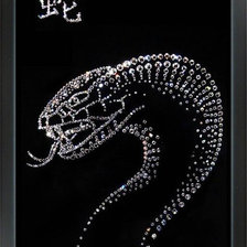 Схема вышивки «змея-гороскоп»