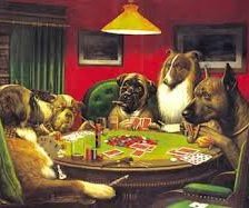 Dogs in poker.
