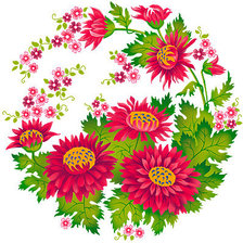 Оригинал схемы вышивки «цветы» (№300725)