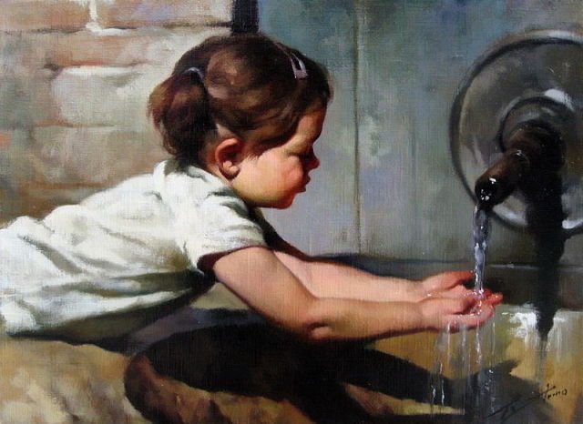 Чистые руки - вода, дети - оригинал