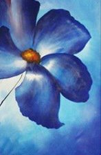 Оригинал схемы вышивки «Триптих Синие цветы (часть 3)» (№301348)