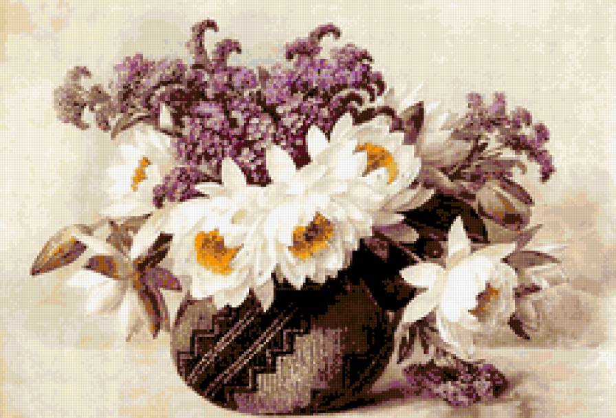 букет водяных лилий - букет, цветы, лилии - предпросмотр