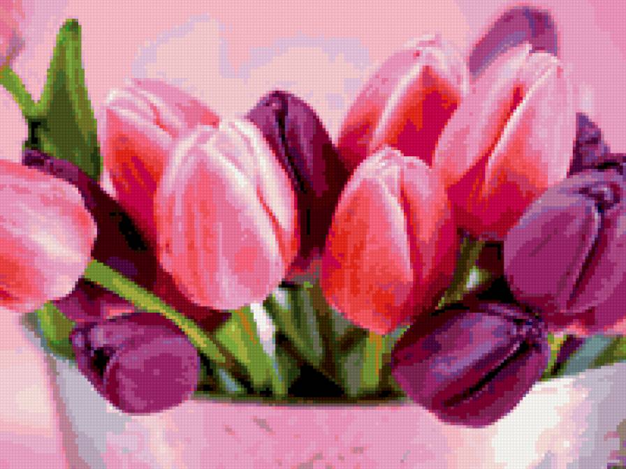 букет тюльпанов - цветы, тюльпаны - предпросмотр