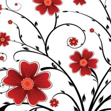 Схема вышивки «подушка "цветы"»