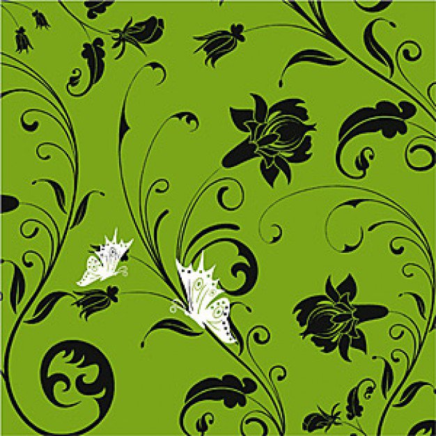 подушка "бабочки" - орнамент, цветы, подушка, узор, бабочки - оригинал